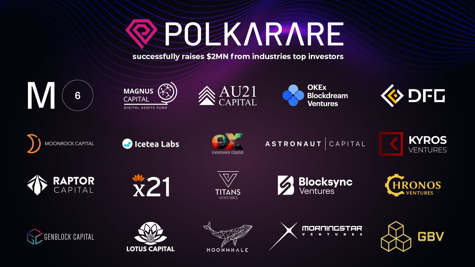 PolkaRare gọi vốn lên đến 2 triệu USD từ vòng seed round và private round, với sự tham gia của Kyros Ventures